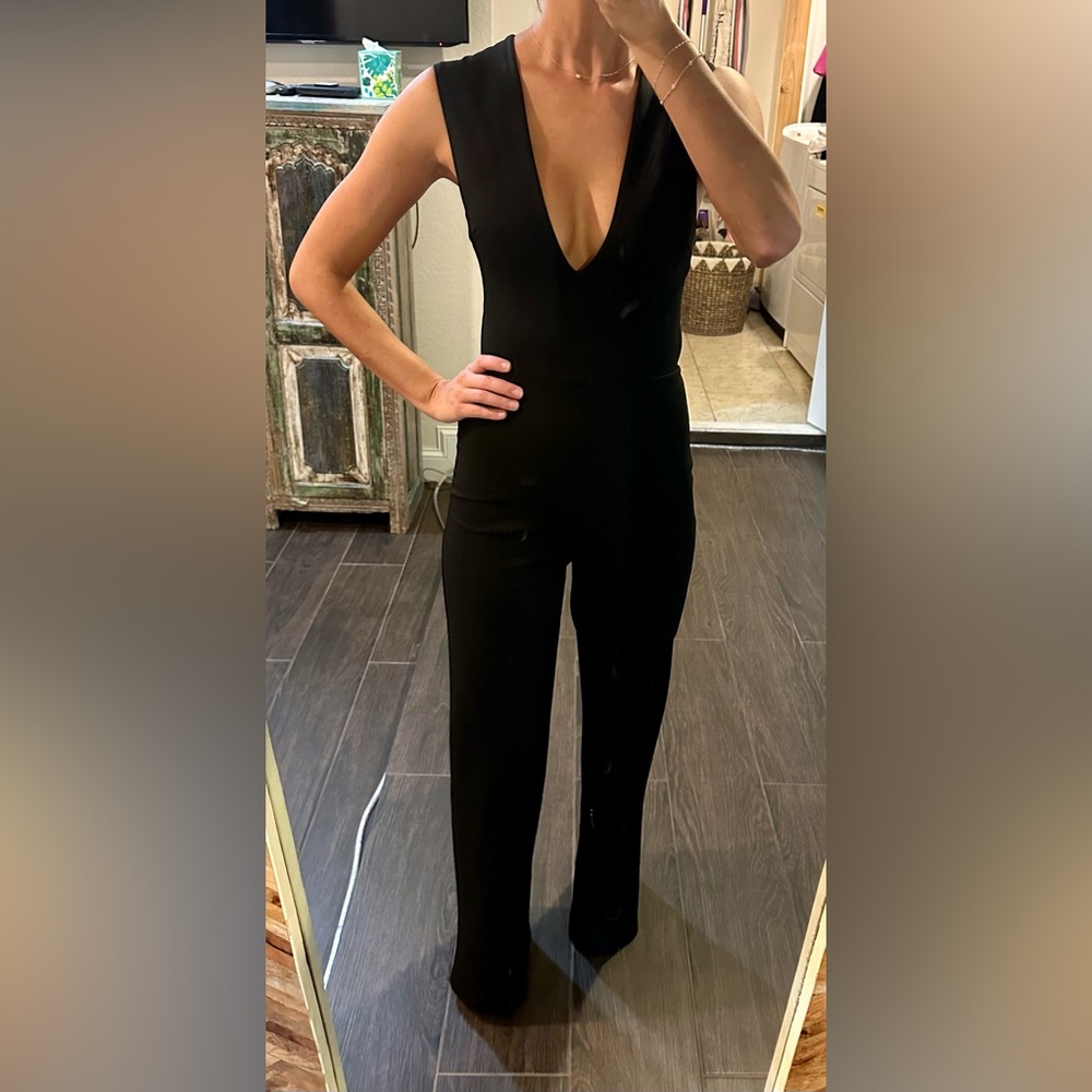 XS Black Lulus Wide Leg Jumpsuit